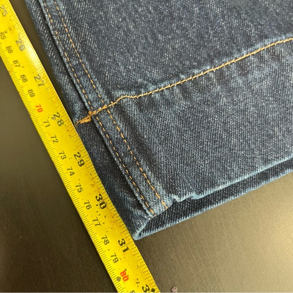 NWT ZARA Mid Rise Flare Dark Wash Jean - Size 8 - Picture 14 of 15